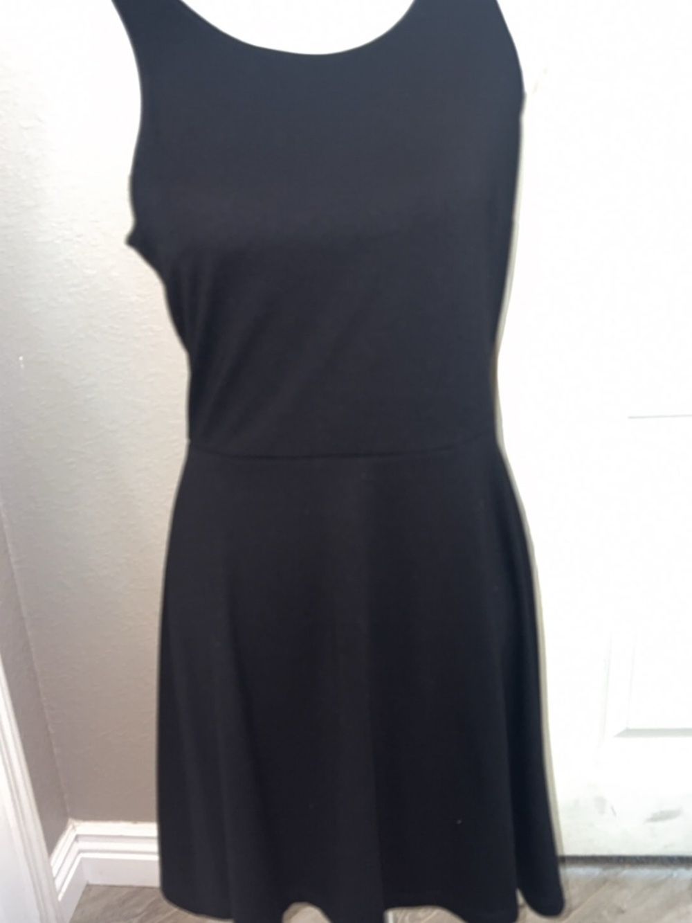 H&M Black Sleeveless Mini Dress
